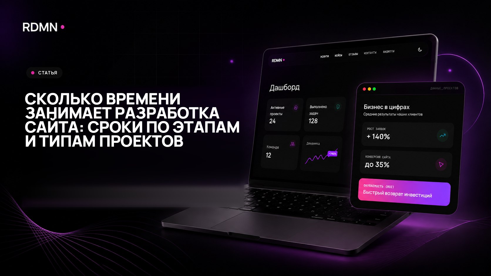 Сколько времени занимает разработка сайта: сроки по этапам и типам проектов